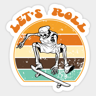 Lets Roll Sticker